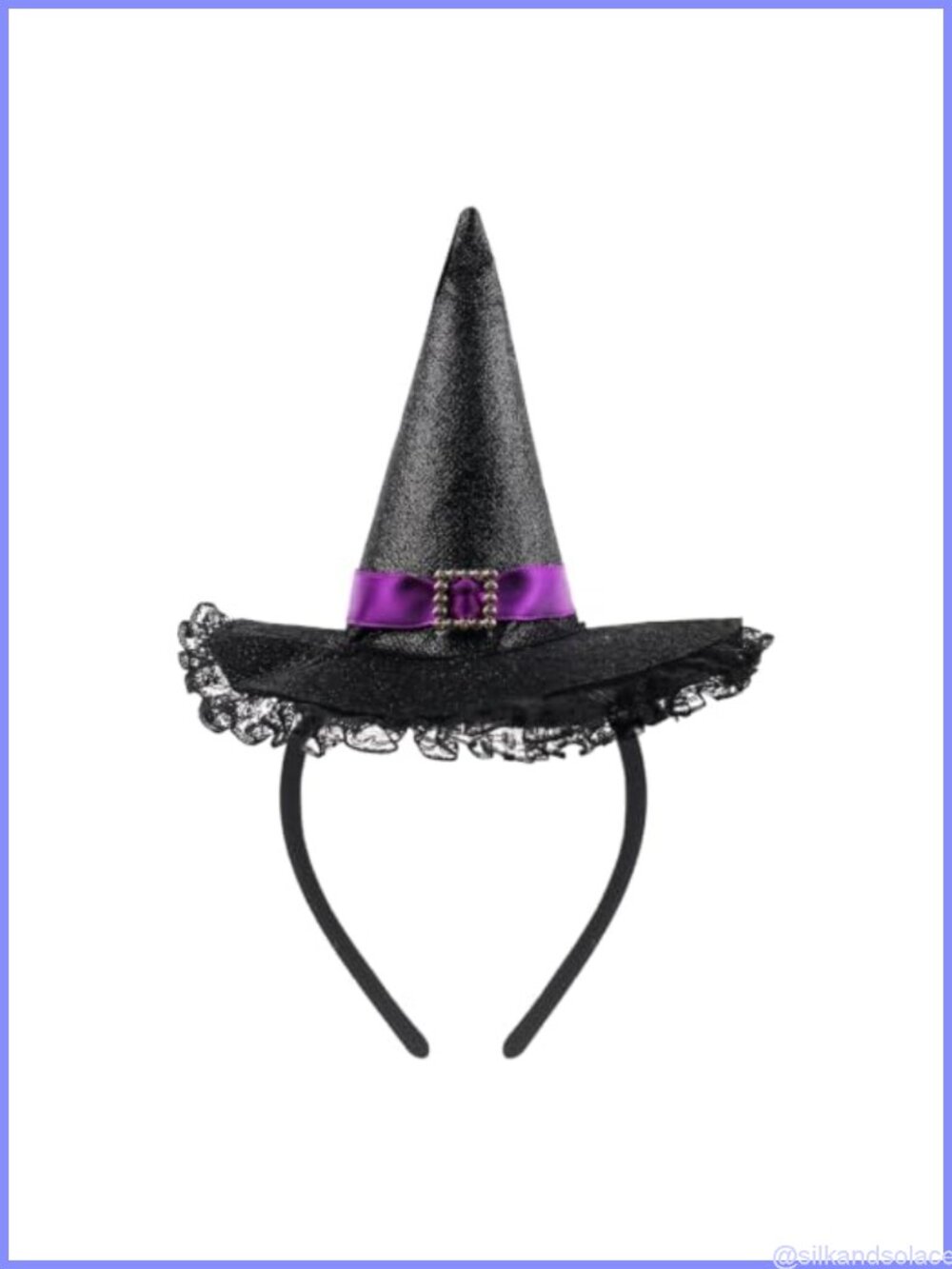 Witch Hat Headband Costume Hair Accessory for Halloween Cosplay